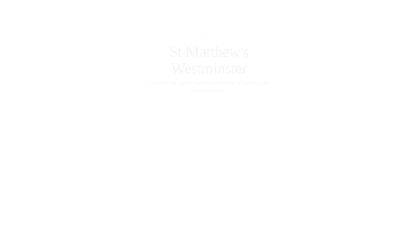 Screenshot of the The Parochial Church Council Of The Ecclesiastical Parish Of St Matthew's Westminster website