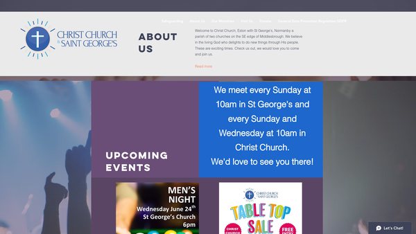 Screenshot of the The Parochial Church Council Of The Ecclesiastical Parish Of Eston With Normanby website