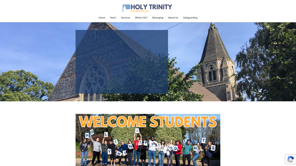 Screenshot of the The Parochial Church Council Of The Ecclesiastical Parish Of Heigham, Norwich website