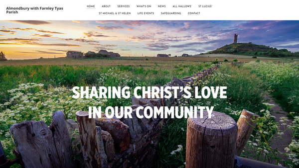 Screenshot of the The Parochial Church Council For The Ecclesiastical Parish Of Almondbury With Farnley Tyas Team website