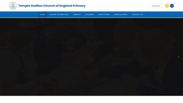 Screenshot of the Temple Grafton Parent Teacher Association website