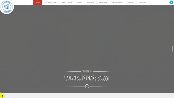 Screenshot of the Friends Of Langrish School website