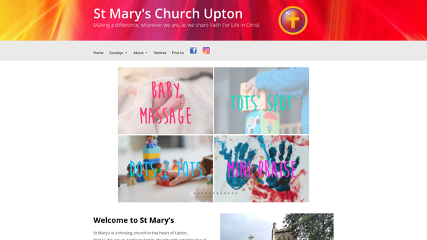 Screenshot of the The Parochial Church Council Of The Ecclesiastical Parish Of St. Mary Upton (Overchurch) website