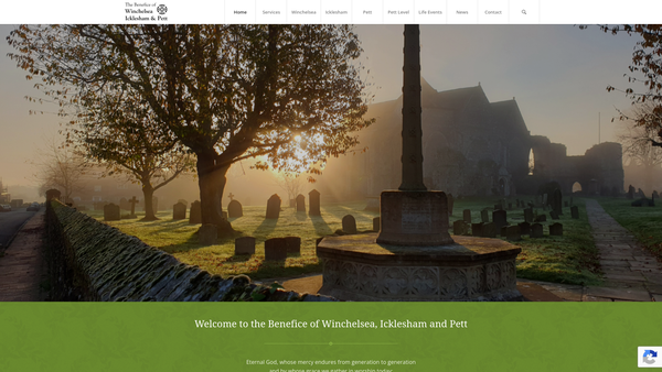 Screenshot of the The Parochial Church Council Of The Ecclesiastical Parish Of St Thomas Winchelsea website