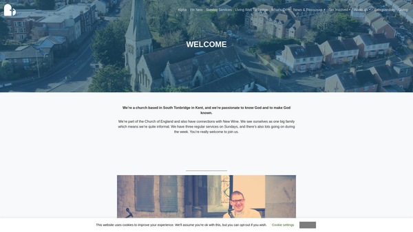 Screenshot of the The Parochial Church Council Of The Ecclesiastical Parish Of St Stephen, Tonbridge website