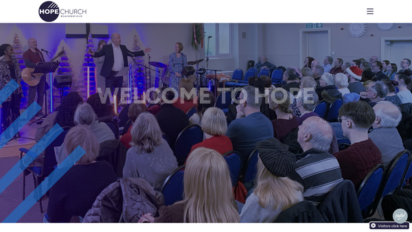 Screenshot of the Hope Church Beaconsfield website