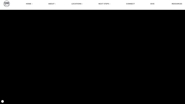 Screenshot of the Vibe Church website