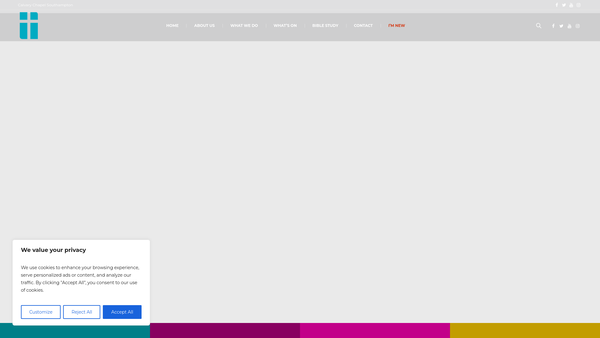 Screenshot of the Calvary Chapel Southampton Limited website