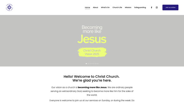 Screenshot of the The Parochial Church Council Of The Ecclesiastical Parish Of Flackwell Heath website
