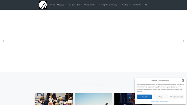 Screenshot of the Amblecote Community Church website