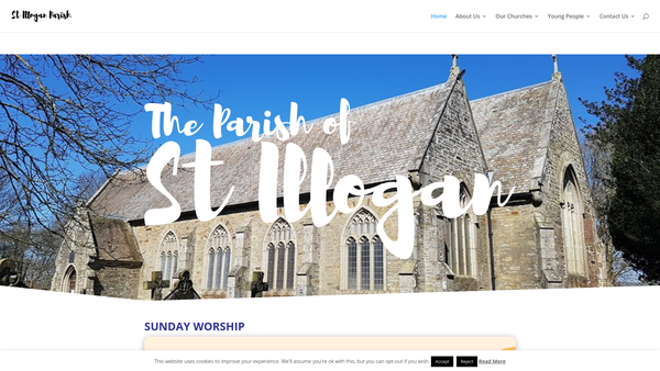Screenshot of the The Parochial Church Council Of The Ecclesiastical Parish Of St. Illogan website