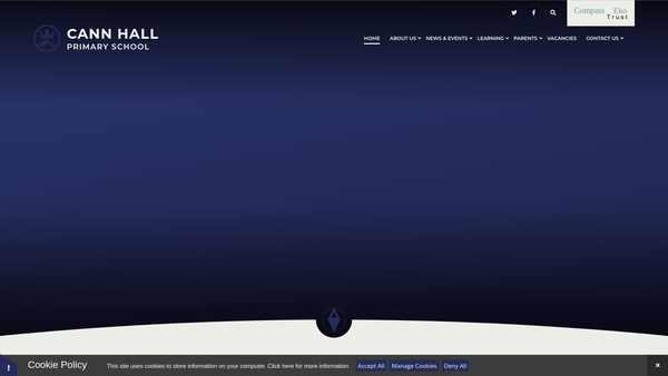Screenshot of the The Friends Of Cann Hall School website