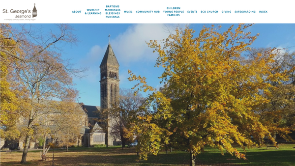 Screenshot of the The Parochial Church Council Of The Ecclesiastical Parish Of St George, Jesmond. website