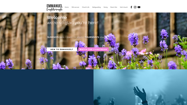 Screenshot of the The Parochial Church Council Of The Ecclesiastical Parish Of Emmanuel Loughborough website