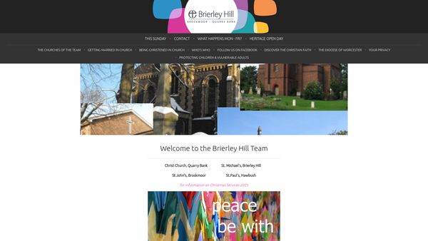 Screenshot of the The Parochial Church Council Of The Ecclesiastical Parish Of Brierley Hill website