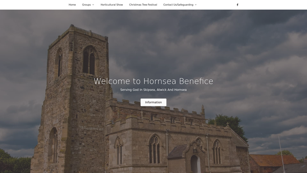 Screenshot of the The Parochial Church Council Of The Ecclesiastical Parish Of St Nicholas, Hornsea. website