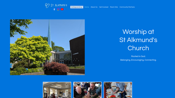 Screenshot of the The Parochial Church Council Of The Ecclesiastical Parish Of St Alkmund And St Werburgh, Derby website