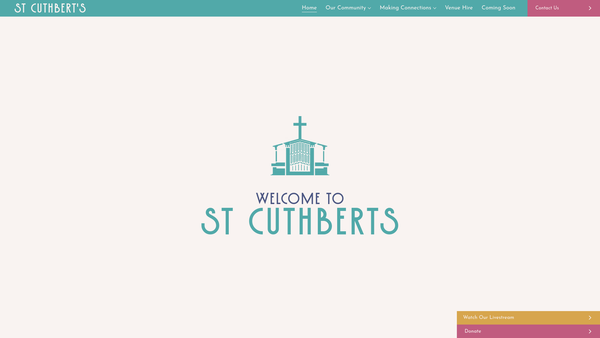 Screenshot of the The Parochial Church Council Of The Ecclesiastical Parish Of St Cuthbert North Wembley website
