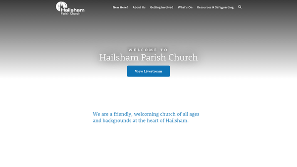 Screenshot of the The Parochial Church Council Of The Ecclesiastical Parish Of Hailsham website
