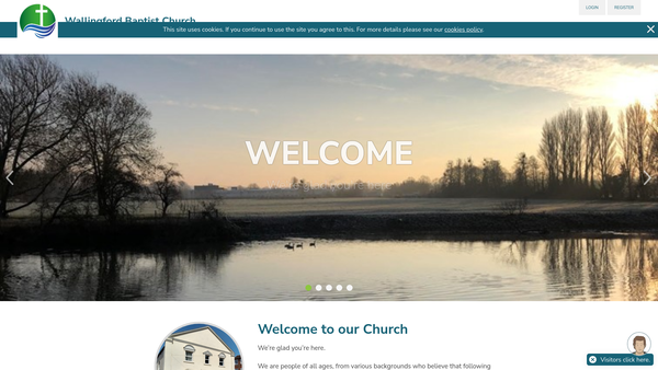 Screenshot of the Wallingford Baptist Church website
