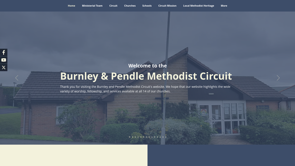Screenshot of the Burnley And Pendle Methodist Circuit website