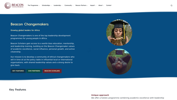 Screenshot of the The Beacon Equity Trust website