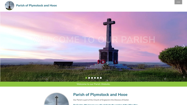 Screenshot of the The Parochial Church Council Of The Ecclesiastical Parish Of Plymstock & Hooe, Plymouth. website