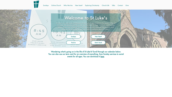 Screenshot of the The Parochial Church Council Of The Ecclesiastical Parish Of St Luke, Thurnby, Leicester website