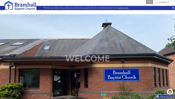 Screenshot of the Bramhall Baptist Church website