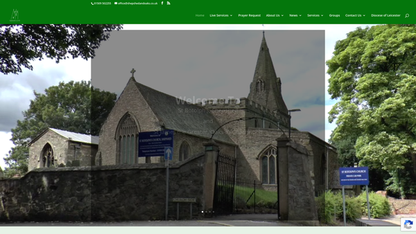 Screenshot of the Pcc Of Shepshed website