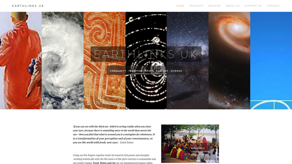Screenshot of the Earthlinks UK website