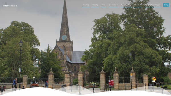 Screenshot of the The Parochial Church Council Of The Ecclesiastical Parish Of St Cuthbert's Church website