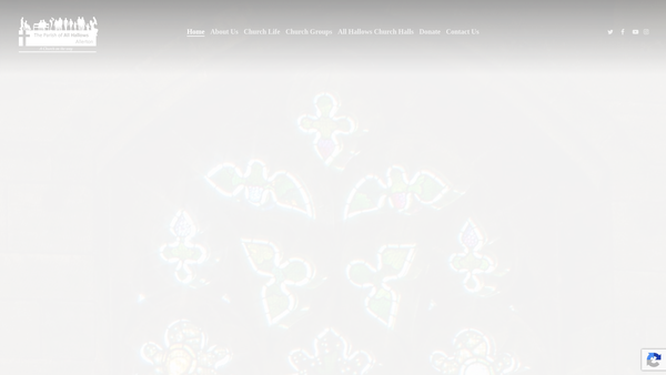 Screenshot of the The Parochial Church Council Of The Ecclesiastical Parish Of All Hallows Allerton, Liverpool website