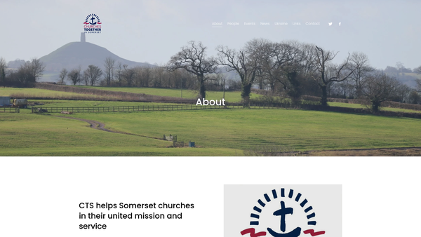 Screenshot of the Churches Together In Somerset website