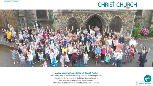 Screenshot of the The Parochial Church Council Of The Ecclesiastical Parish Of Christ Church, Purley website
