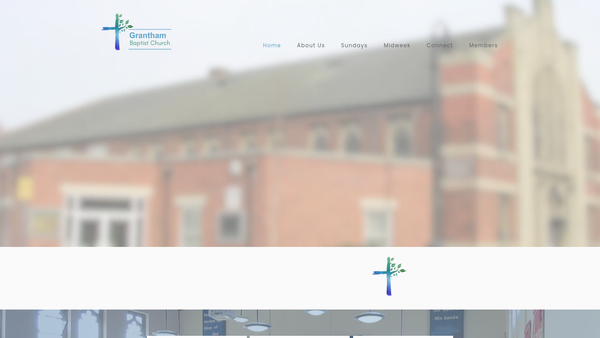 Screenshot of the Grantham Baptist Church website