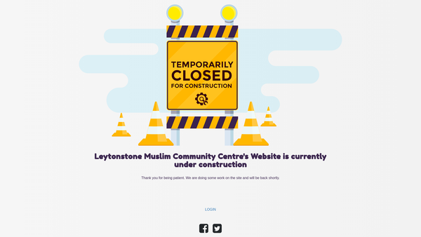 Screenshot of the Leytonstone Muslim Community Centre website