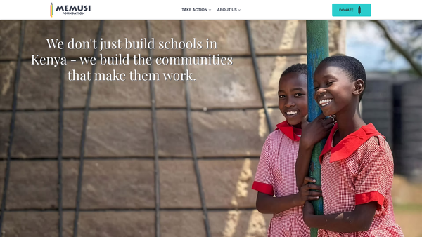 Screenshot of the Memusi Foundation website