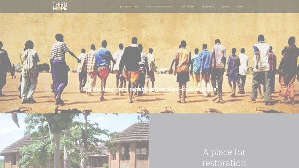 Screenshot of the Third Hope website