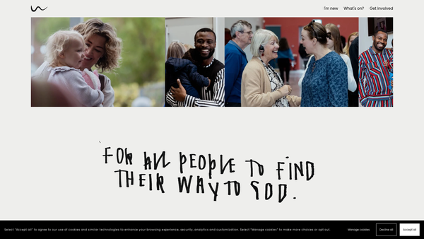 Screenshot of the Way Church website