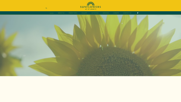 Screenshot of the Sunflowers At St.annes website