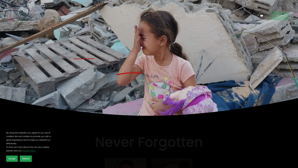 Screenshot of the Palestine Trauma Centre (UK) website