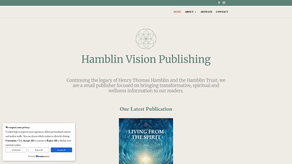 Screenshot of the The Hamblin Trust website