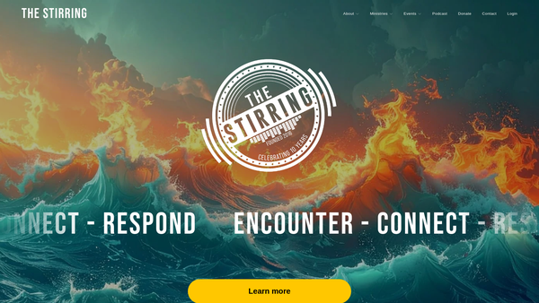 Screenshot of the The Stirring, Southampton website