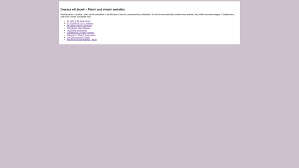 Screenshot of the The Parochial Church Council Of The Ecclesiastical Parish Of Bottesford With Ashby In The Diocese Of Lincoln website