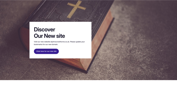Screenshot of the The Parochial Church Council Of The Ecclesiastical Parish Of St John The Baptist, Crowthorne website