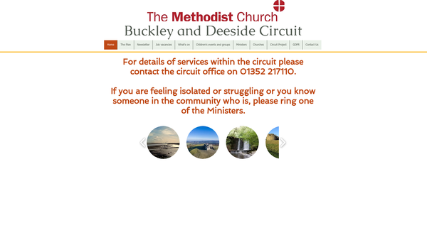 Screenshot of the Buckley And Deeside Methodist Circuit website