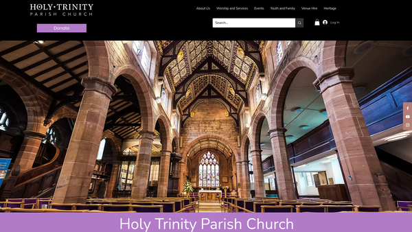 Screenshot of the The Parochial Church Council Of The Ecclesiastical Parish Of Holy Trinity Sutton Coldfield website