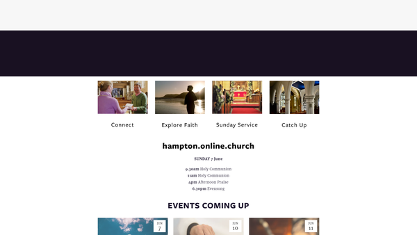 Screenshot of the The Parochial Church Council Of The Ecclesiastical Parish Of St Mary, Hampton website