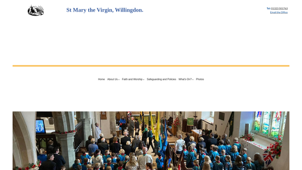 Screenshot of the The Parochial Church Council Of The Ecclesiastical Parish Of Willingdon website
